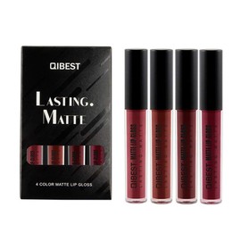 Matt Liquid Lipstick Set 4 Colours Mist Waterproof Durable Lipsticks Non-Stick Cup Lip Gloss