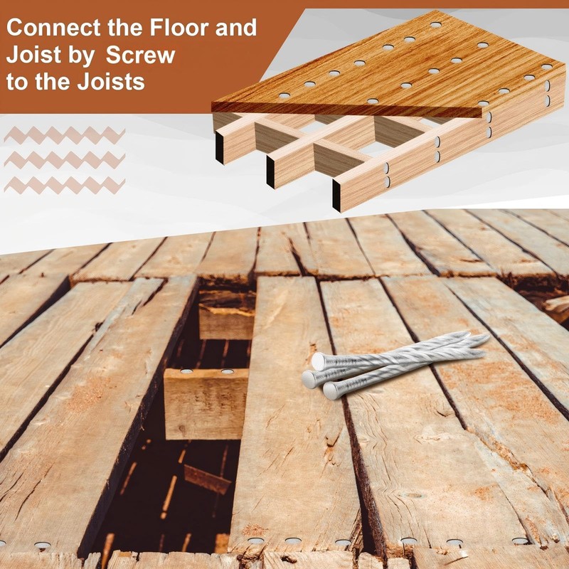 Tandefio 2 Pounds Hardened Flooring Nails 304 Stainless Steel 2-1/4