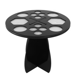 Soporte para secador de brochas, brochas de maquillaje portátiles de 14 agujeros, estante de secado acrílico para brochas de maquillaje para brochas de uñas