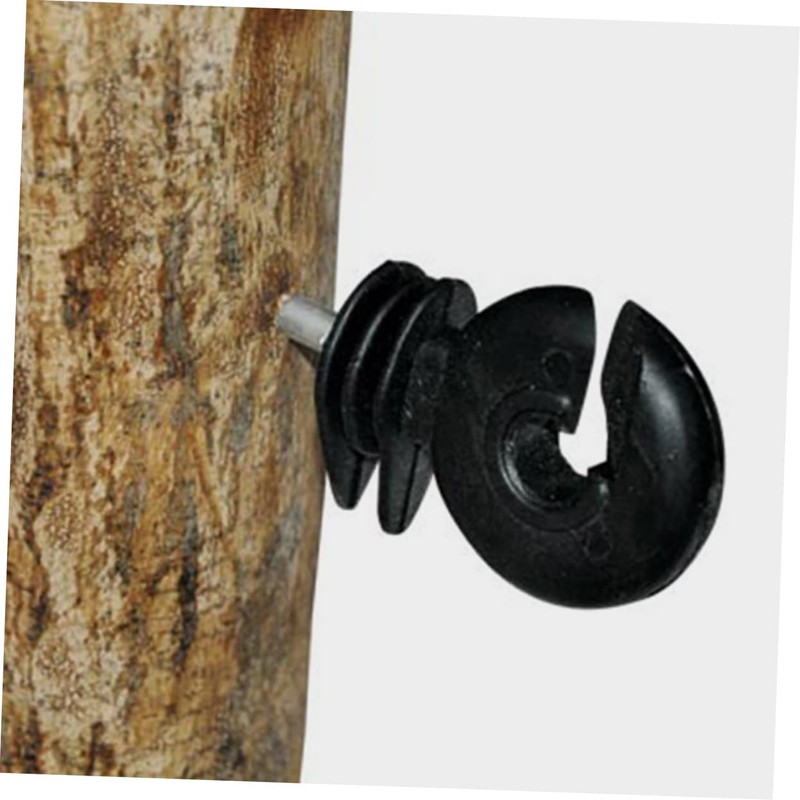 CAXUSD 50pcs Electric Fence Insulators Screw in Ring Insulator for