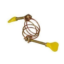 Double Wire Pond Hose Clamps 3/4" (20mm) x 2 Pack, Twin Wire Clamps for Water Garden Pond Ribbed Hose or Tube