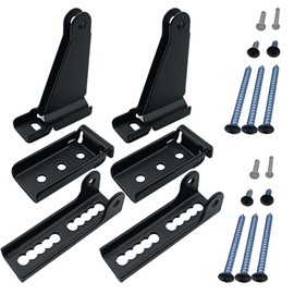 Storm Door Closer Bracket，Repair Jamb Bracket Compatible Compatible with Andersen, Emco, Larson,Pella,40201 Door Repair Kit for Screen Door Closer Replacement Part for Storm Door (Black-2Sets)
