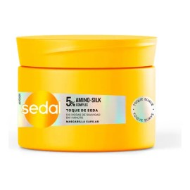 SEDAL Mascarilla para Cabello Toque de Seda, 5% Amino-Silk Complex. 100 h de Suavidad en 1 min*. Cabello 100% más Sedoso. Control del Frizz*, 300 g