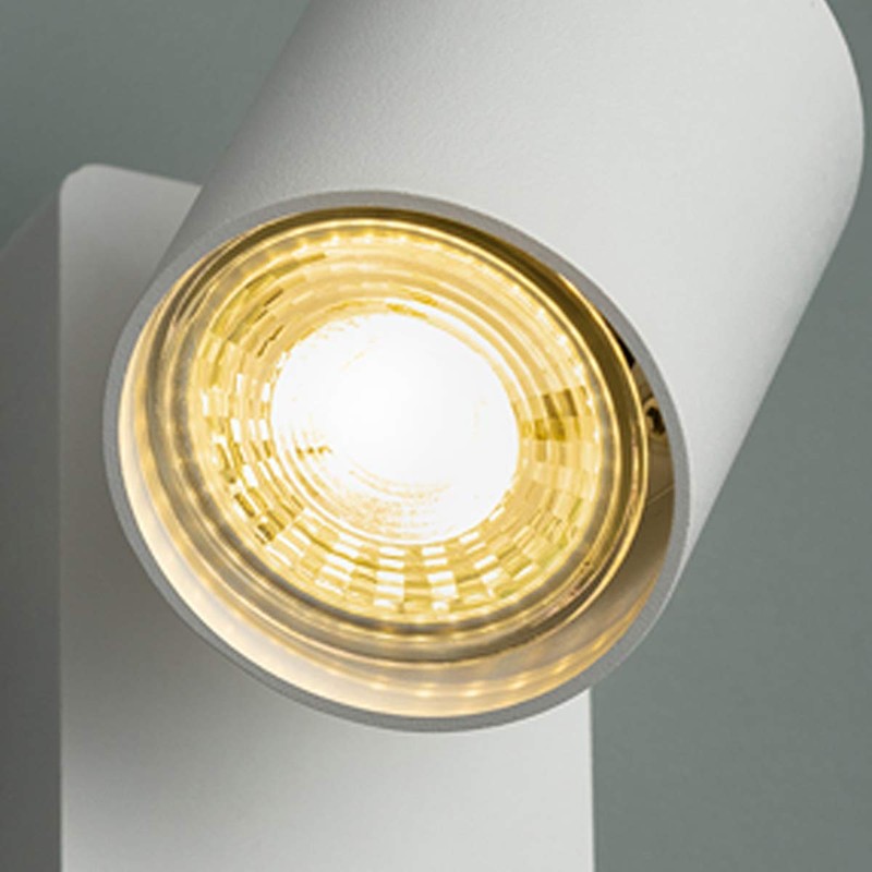 CGC Lighting White Round Circular Surface Mount Spotlight Adjustable Ceiling