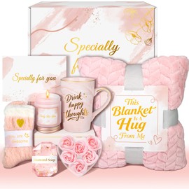 MIXVOVA Birthday and Get Well Gifts for Women with Luxury Flannel Blanket