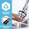 Byffoer 2-Pack Reusable Plastic Coffee Filter, 100 Mesh Basket for