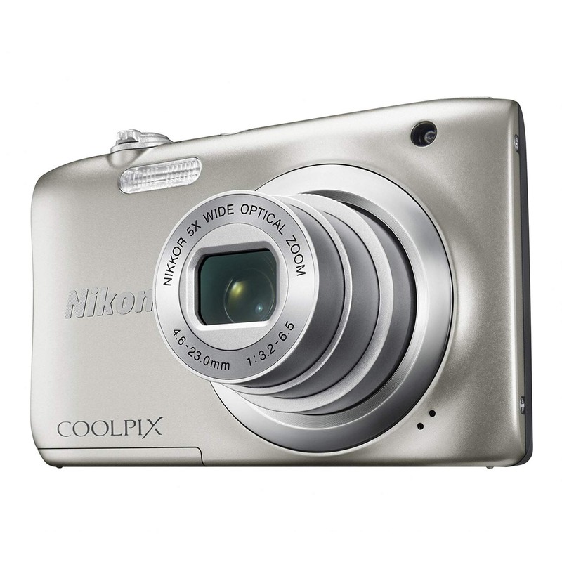 Nikon COOLPIX A100 Optics 5X 2005 Pixels Digital Camera, sliver