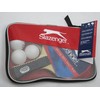 Slazenger Unisex – Erwachsene Tischtennis-Set 6tlg Tischtennisschläger 2 Schläger 225418,