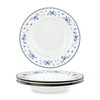fanquare 8 Inch Porcelain Soup Bowls Set of 4, Round