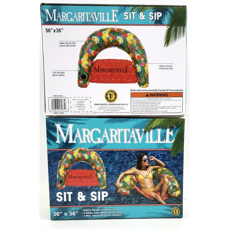 Obrien Margaritaville Inflatable Water Float Floating Tube Pool Lake River