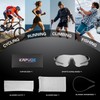 KAPVOE Sports Glasses Self-Tone Cycling Glasses Men MTB Glasses Clear