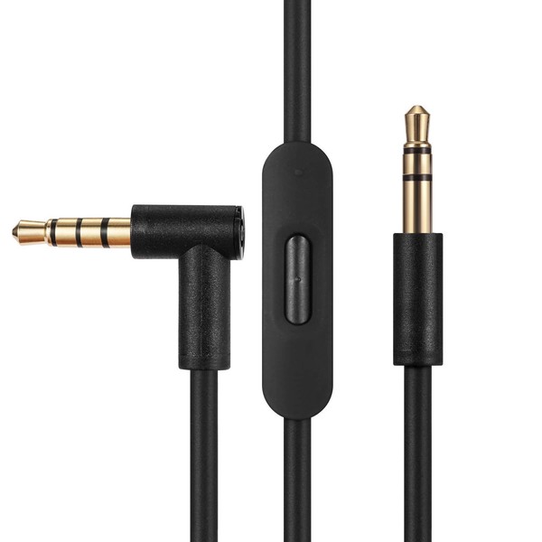 NTQinParts Black 3.5mm Audio Stereo Jack Cable Cord with MIC