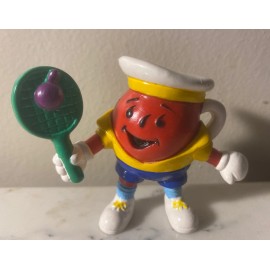 Kraft Foods KOOL-Aid Vintage KOOL-AID Man TENNIS PLAYER 2" Figure PVC w/ Racket KRAFT FOODS