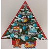 Christmas Holiday Tree-Shaped Gift Boxes Decoupage Nesting, Select: Size &