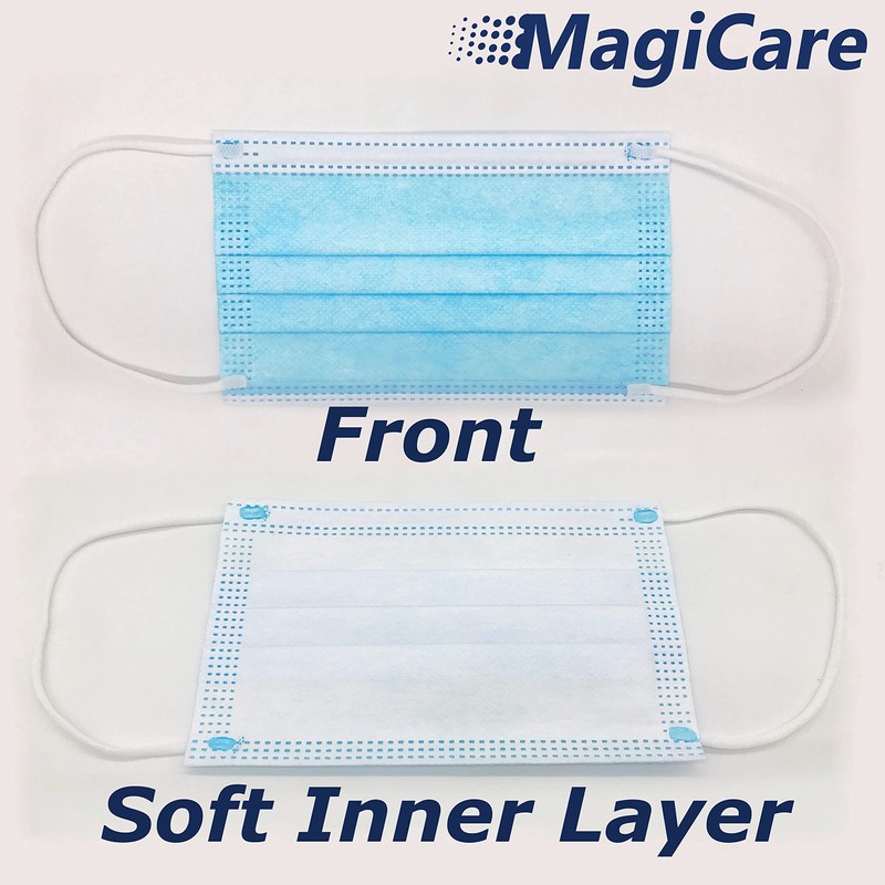 MAGICARE Kids Face Mask (50pcs) - Kids Masks Disposable -