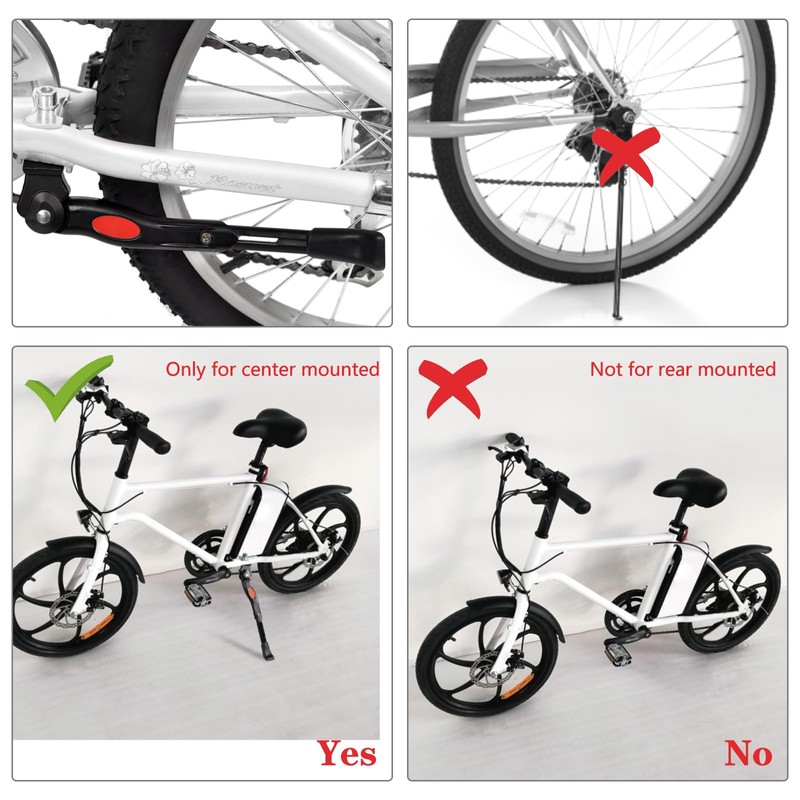CYFIE Bicycle Kickstand Center Stand 20" 22" Lightweight for Road