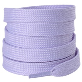 Olukssck [2 Pairs] Flat Shoe Laces for Sneakers, 2/5" Wide Athletic Shoelaces Lavender 63 inch(160cm)