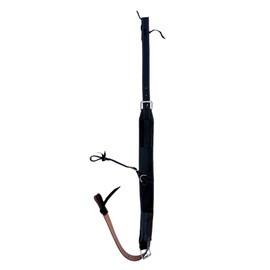 WEMBILS Western Leather Flank Cinch with Billets Set Rear Back Cinch Girth TACK Horse Cinches (Black)