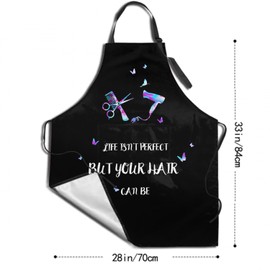 Hair Stylist Apron for Women - Hairdresser Aprons for Barbershop Beautician Salon Hair Stylist Gift Adjustable Barber Apron with Pockets Cosmetology Gifts for Hairdresser