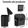 2 Cubo de Basura para Coche con Tapa, Mini Bote