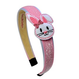 Funny Girl Designs Toddler Girls Sparkling Glitter Easter Bunny Arch Headband