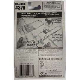 Hot Wheels RAIL RODDER, Hot Wheels #370, 1996 First Editions #5/12, Black & Chrome, NEW