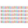100pcs Bottle Opener Keychain Colorful Aluminum Alloy Can Opener Key