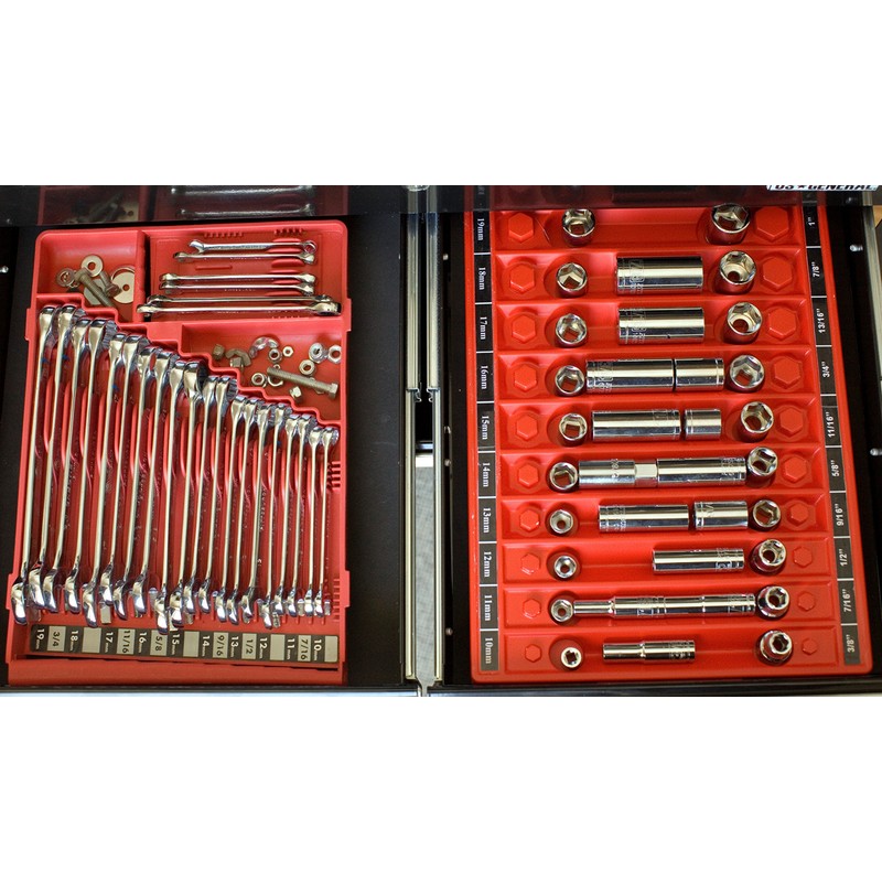 Tool Sorter Wrench Organizer - Red