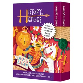 History Heroes: Kings & Queens - History Quiz Card Game for Kids, Adults - Family Friendly, Fun & Educational Travel Game About the British Monarchy & Royals
