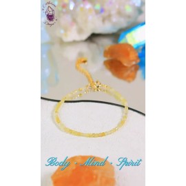 Unbranded Natural Yellow Opal Gemstone Beads Healing Anxiety Relief Women Dainty Bracelet