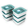 souso 6pcs 304 Stainless Steel Food Containers with Lids, Stacking