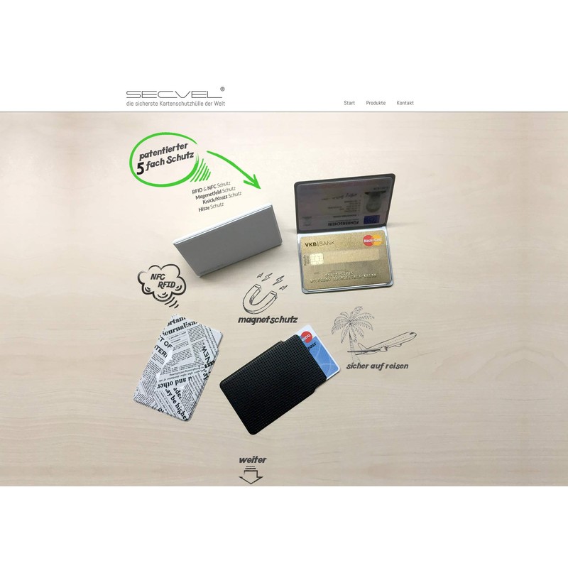 SECVEL - the "NEW and IMPROVED" card protection wallet premium