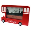 Wooden Bus Photo Frame London England Souvenir Gift 6X4 Inch