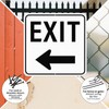 Anobell 2 Pack Exit Sign with Left Arrow 18" x
