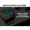 ELE GATE Teclado De Una Mano Gamer Luz RGB USB