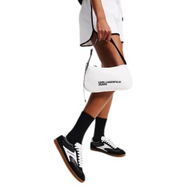 Karl Lagerfeld Jeans Women's Essential Nylon Shoulder Bag White One Size