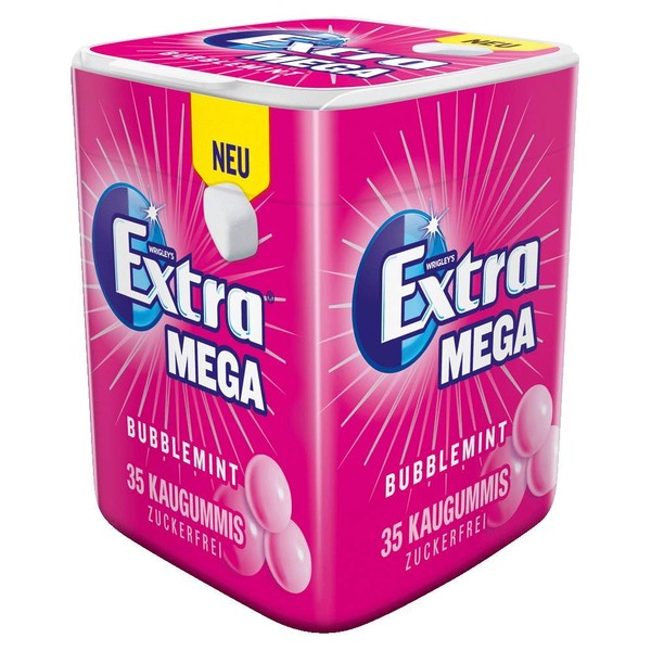 Wrigley's EXTRA EXTRA Mega Bubblemint Tin (Pack of 35), 77 g