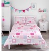 Bloomsbury Mill - Hearts & Butterflies Patchwork - Pink -