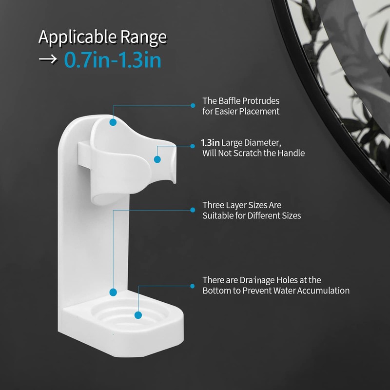 LANNEAS Electronic Toothbrush Holder Wall Mounted for Bathroom,Adhesive Toothbrush Holder,Toothbrush