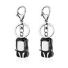 VEHYEGOI 2 Pieces Car Keychains, Retro Car Keychains, Gift Keychains,