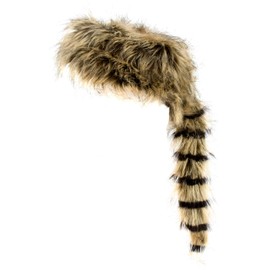 Boone's Mill | Coonskin Cap | Synthetic Fur and Tail | 3 Sizes (Small)