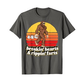 Breakin' Hearts & Rippin' Farts Funny Sasquatch Sunset T-Shirt