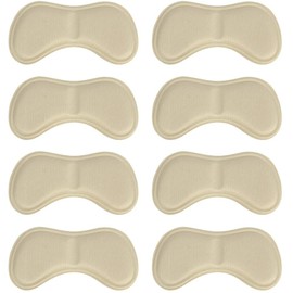 [JWMY] Heel Pad, Shoe Heel Stabilization Pad, Anti-Slip Pad, Easy to Wear Pad, Sneakers Stabilization Pad, High Heels, Pumps, Heel Slip Prevention, beige
