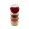 3.25 Ounce Clear Plastic Disposable Portion Cups with Lids 350