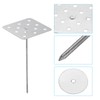 PATIKIL 4 Inch Perforated Insulation Pins with Round Washers, 50