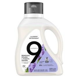 9 Elements Liquid Laundry Detergent, Lavender Scent, Vinegar Powered, 65 fl oz, 1 count