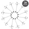 20 Pack Pegboard Hooks 4 Inch L Shape Galvanized Metal