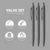 deegtran Pens Bulk, 50 Pack No Bleed Grey Barrel Black