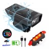 Bicycle Set Kit Lampara Led Frontal Y Trasera Seguridad Bicicleta