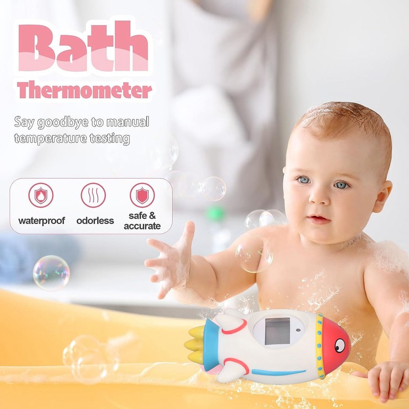 Baby Bath Thermometer Cartoon Baby Water Temperature Safety Waterproof Bathtub